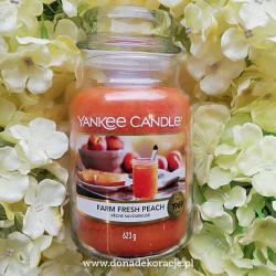 Farm fresh peach duża świeca Yankee Candle