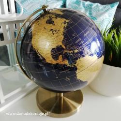 Globus granatowo-złoty 26 cm