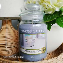 A calm and quiet place duża świeca Yankee Candle