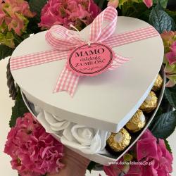 Serce z czekoladkami, box z Ferrero Rocher