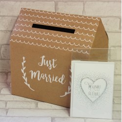 Pudełko na koperty ślubne Just Married